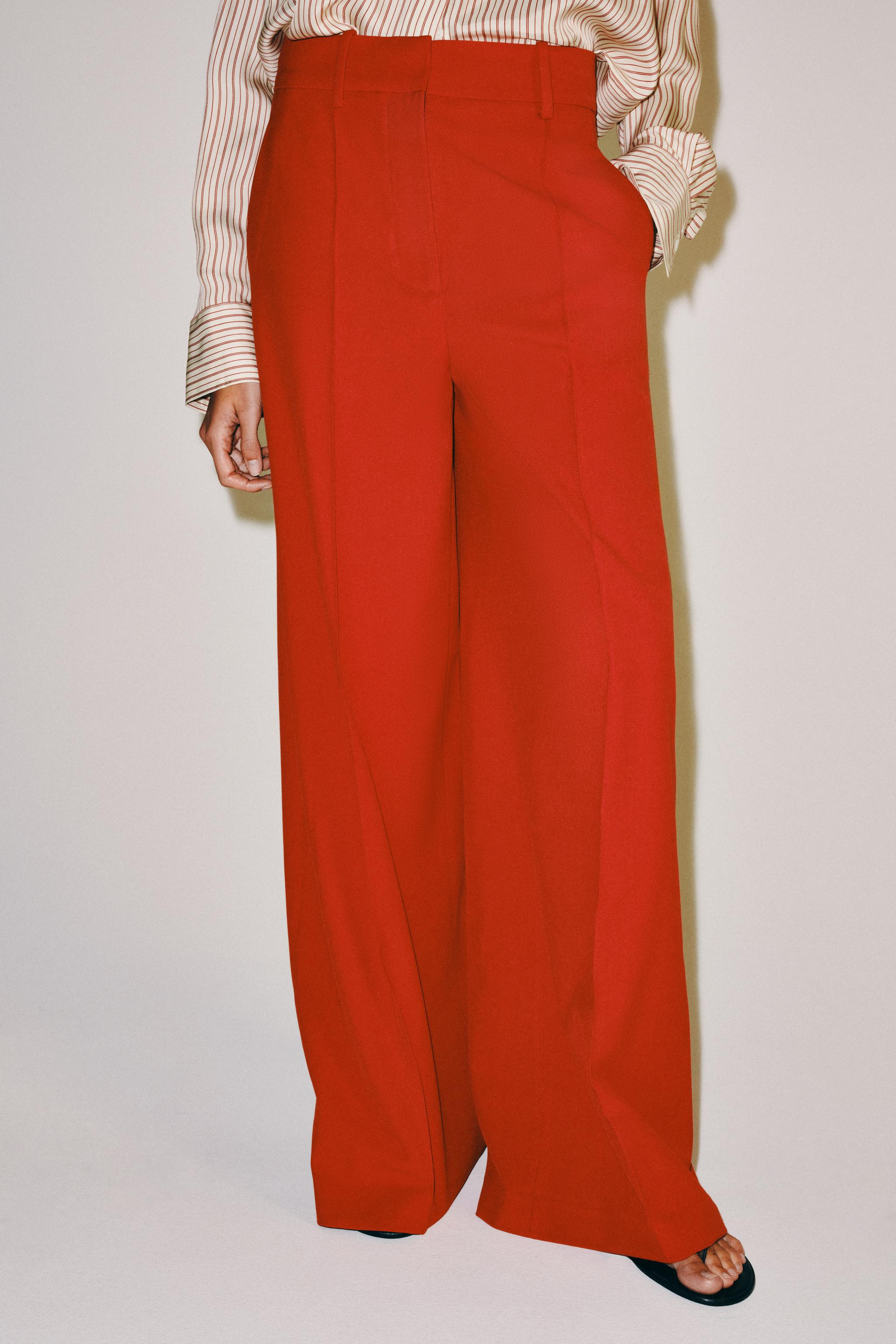ZW COLLECTION WIDE-LEG TROUSERS | Zara US
