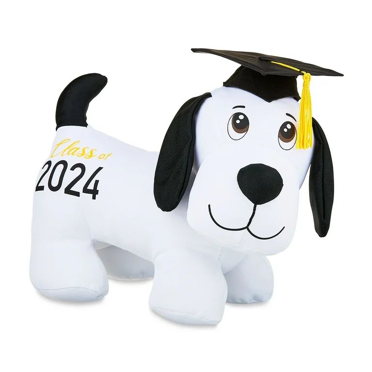 Graduation 2024 12-Inch Plush Autograph Puppy, Black, by Way To Celebrate | Walmart (US)