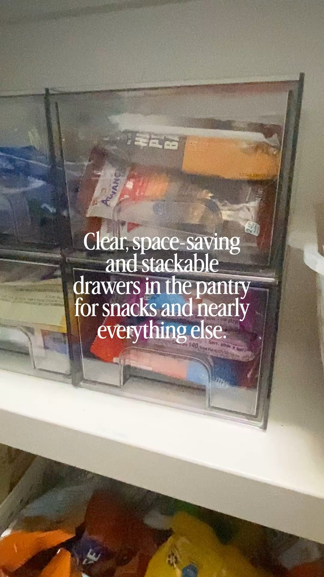 I just need like 40 more of these and we’s have the pantry dreams are made of! 
I seriously love organizing groceties inti drawrs. Perfect for snacks, plasticware (they have long flat ones), creamer cupss, tea bags…the list goes on. 

#vtopmart #amazonfind #organization #pantryorganization

#LTKmomlife #LTKHome