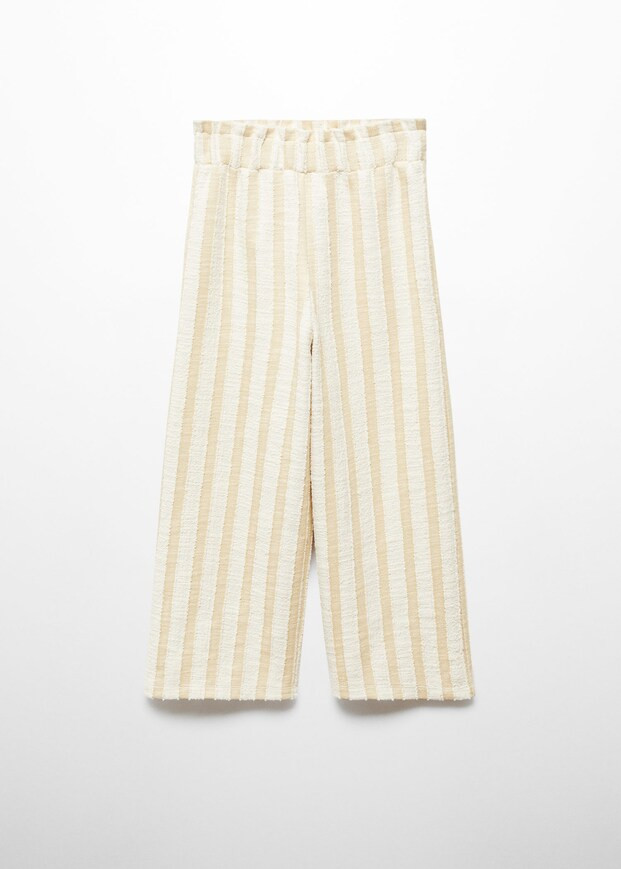 Culotte stripes trousers -  Girls | Mango Kids USA | MANGO (US)