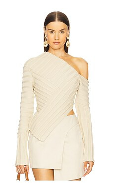 Cult Gaia Jaidan Knit Top in Beach from Revolve.com | Revolve Clothing (Global)
