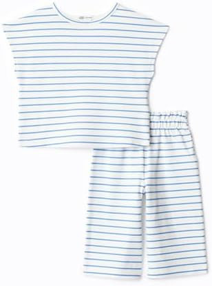 Amazon Essentials x Sofia Grainge Toddlers and Baby Girls' Cotton Pique Short Sleeve T-Shirt & Pa... | Amazon (US)