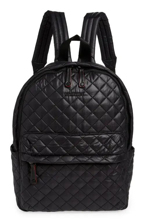 MZ Wallace City Quilted Nylon Backpack in Black at Nordstrom | Nordstrom