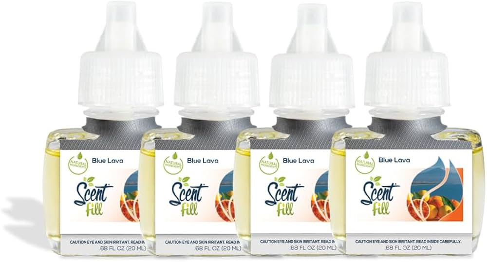 Scent Fill Blue Lava Plug in Air Freshener, 4 Scented Oil Refills | Amazon (US)
