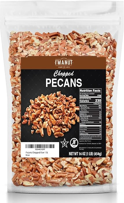 Premium Raw Chopped Pecans 16oz (1 lb)| American-Grown, Non-GMO | Batch Tested Gluten & Peanut Fr... | Amazon (US)