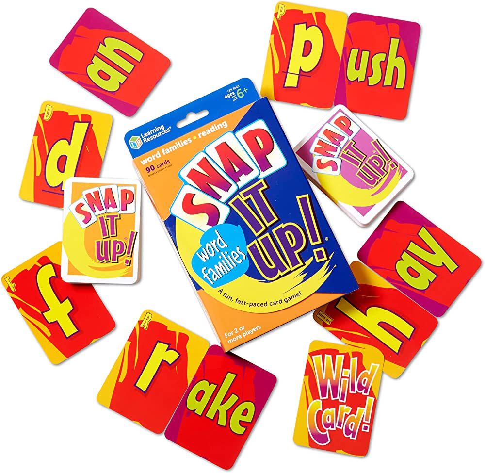 Learning Resources Snap It Up! Phonics & Reading Card Game, Homeschool,Reading Game, 90 Cards Inc... | Amazon (US)
