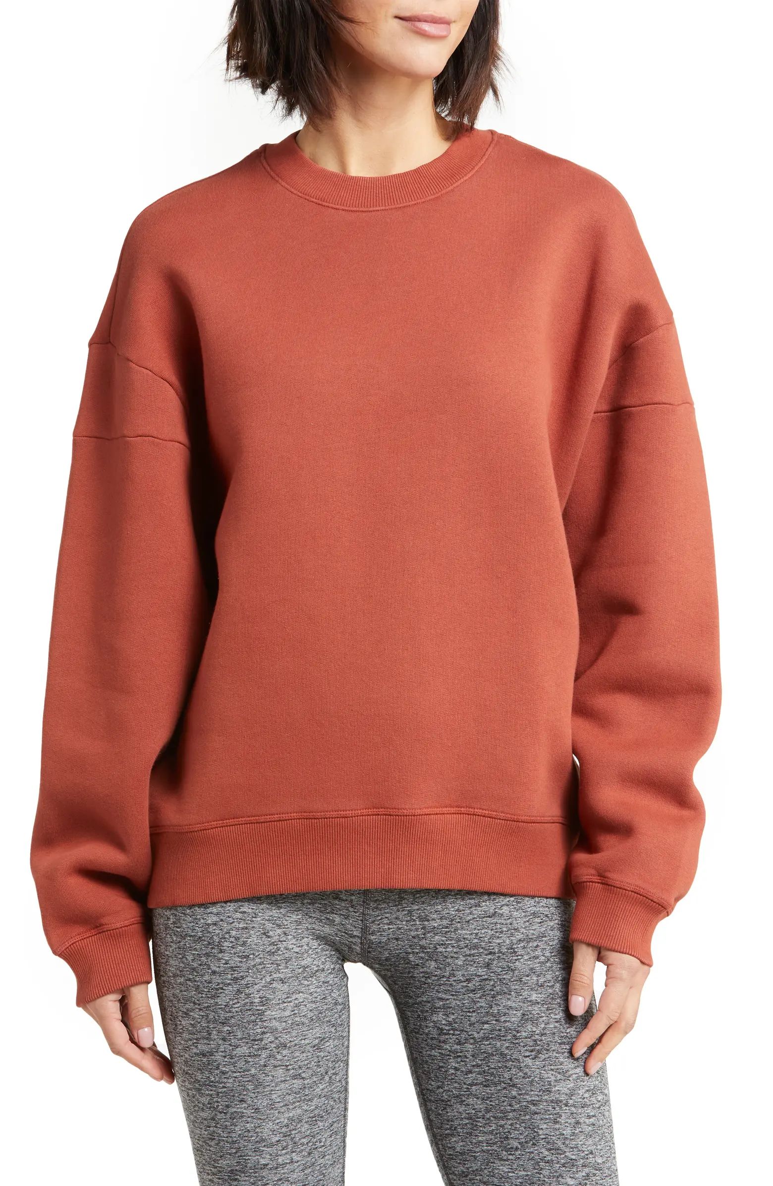 Outdoor Voices Nimbus Organic Cotton Sweatshirt | Nordstrom | Nordstrom