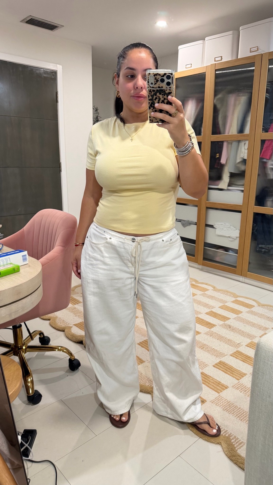 Today’s outfit! Wearing top in a size L and jeans in a 30

#LTKootd #LTKMidsize