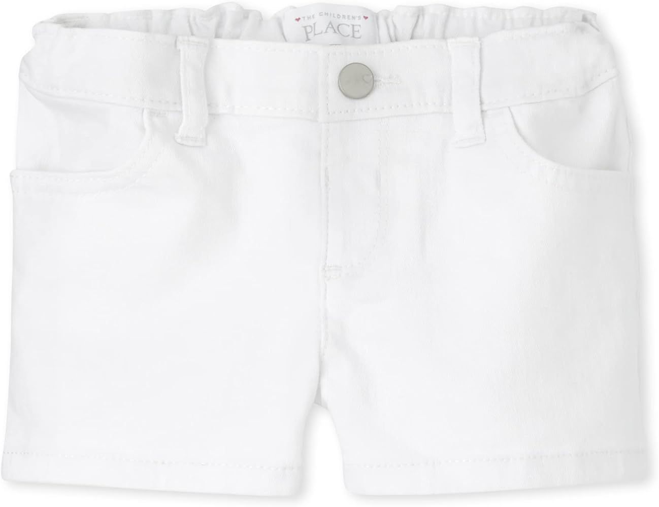 The Children's Place Baby and Toddler Girls Twill Shortie Shorts | Amazon (US)