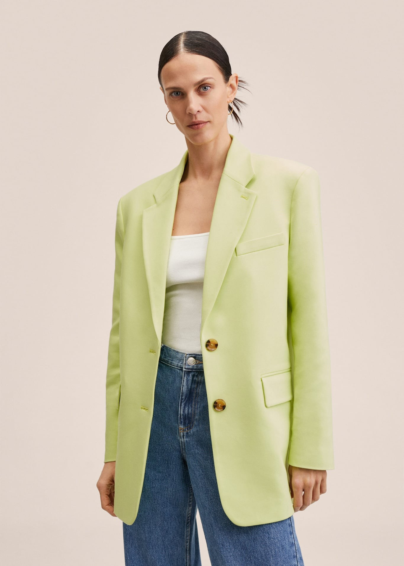 Structured cotton blazer | MANGO (US)