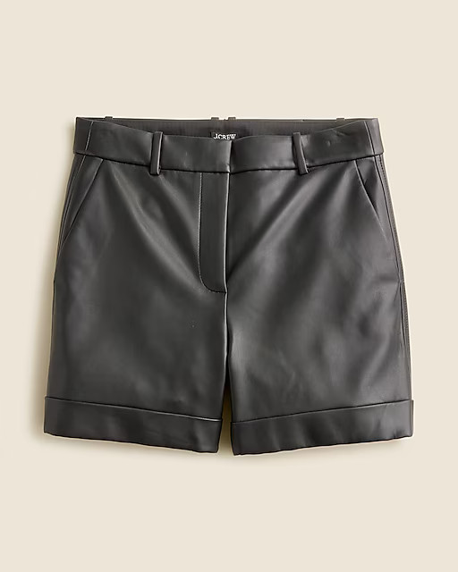 High-rise faux-leather short | J. Crew US