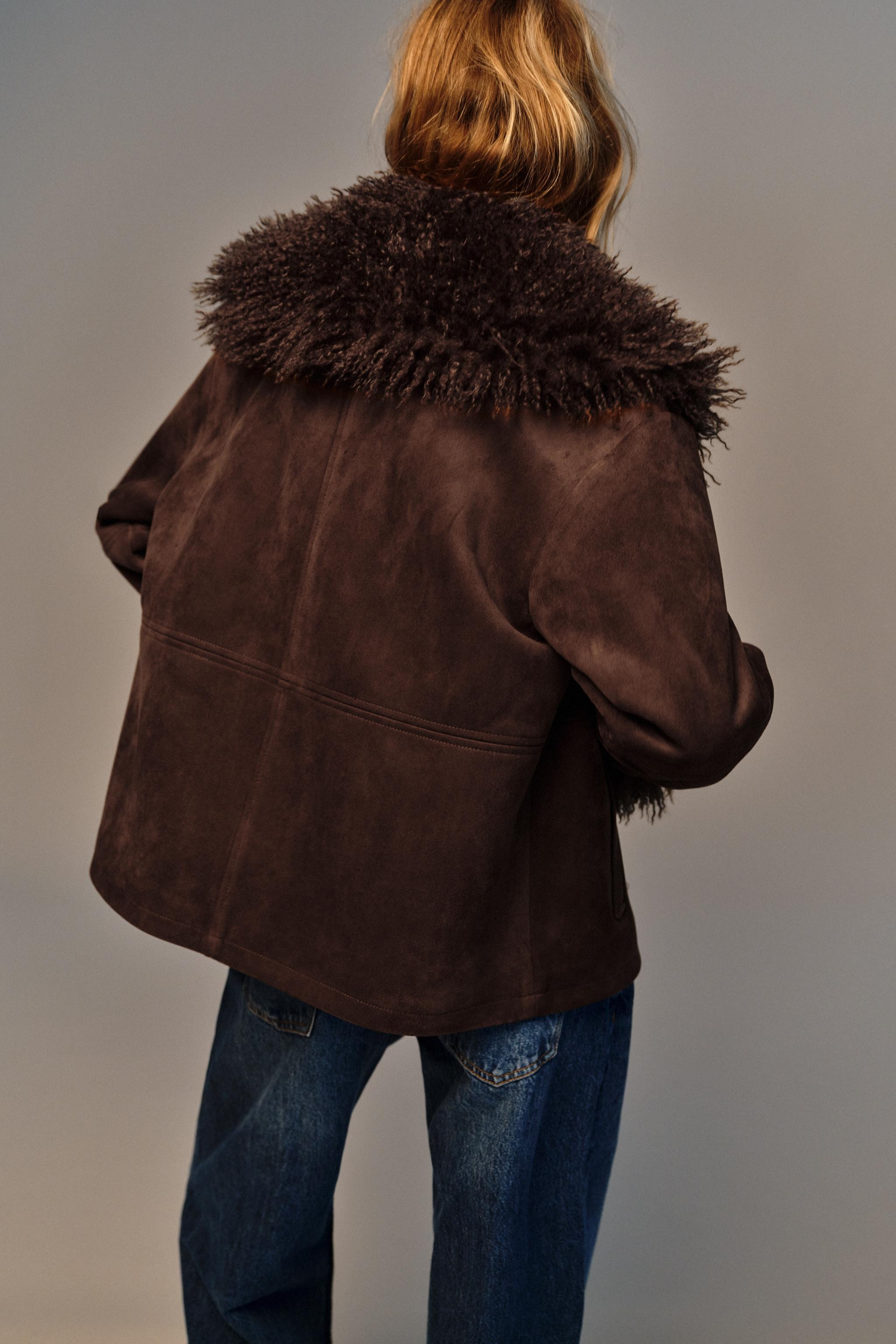 DOUBLEFACE-JACKE IN FELLOPTIK | Zara DE