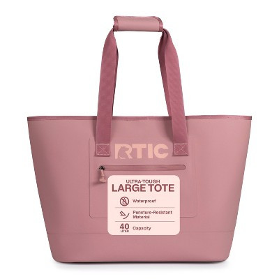 RTIC Outdoors Ultra-Tough Tote Bag - Pink L: Nylon, Lightweight & Structured | Target
