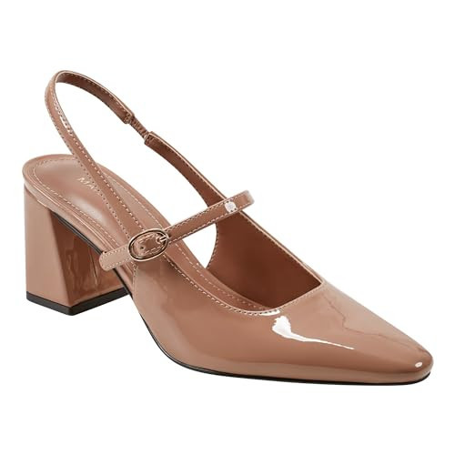 Marc Fisher Women's Lanai Pump, Medium Natural Patent 101, 6.5 | Amazon (US)