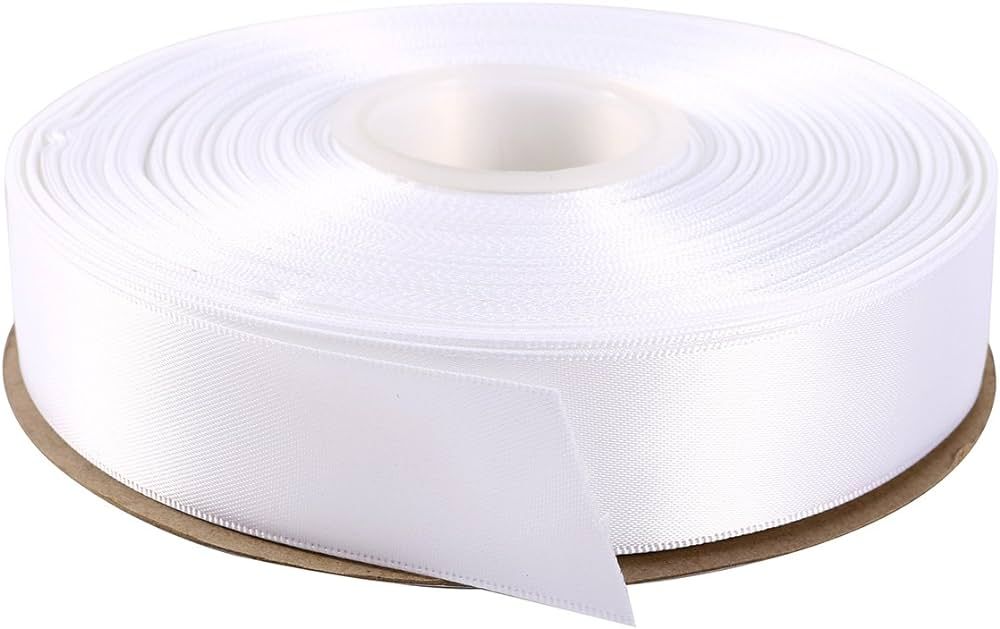 1" Inch Double Faced Satin Ribbon 50 Yards-Roll Set for Gift Wrapping Scrap Books Party Favor Hai... | Amazon (US)