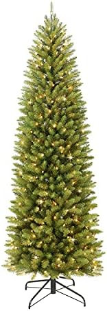 Puleo International 7.5 Foot Pre-Lit Fraser Fir Pencil Artificial Christmas Tree with 350 UL List... | Amazon (US)