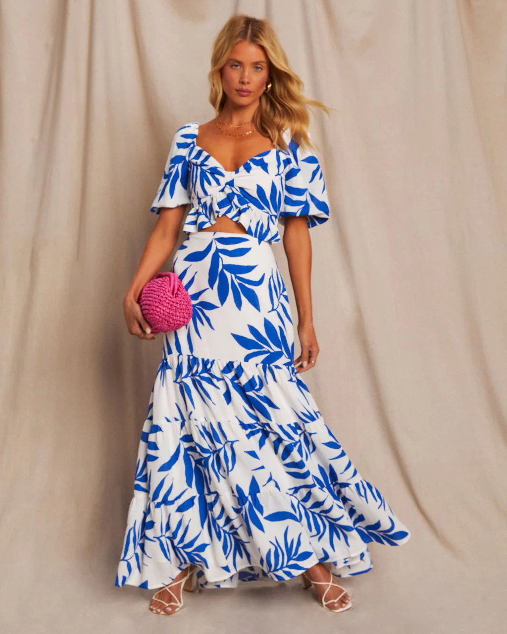 Huntington Printed Tiered Midi Skirt | VICI