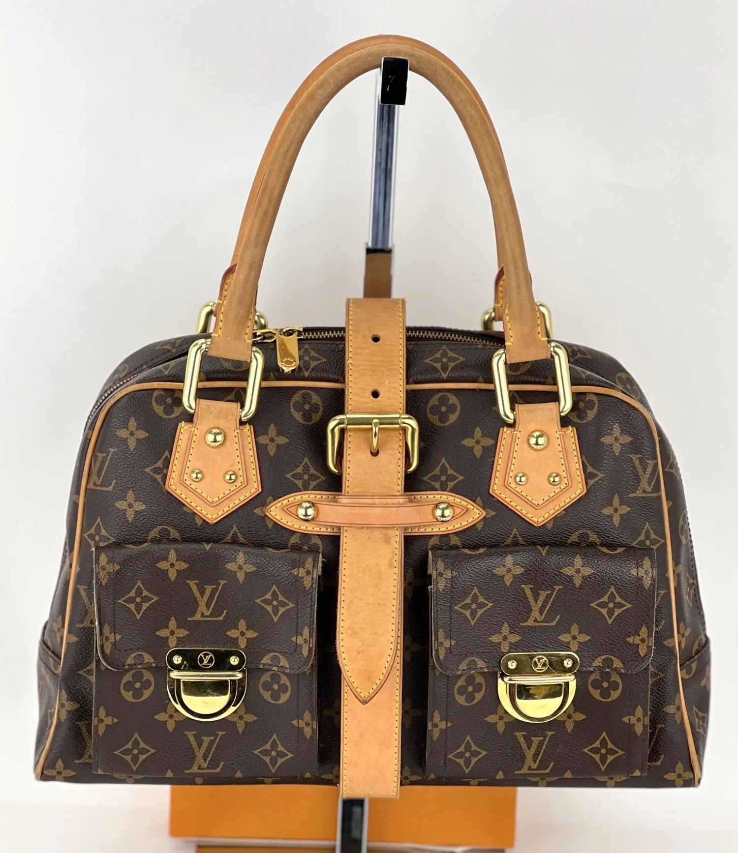 Pre-Owned Louis Vuitton Manhattan GM Monogram Canvas Shoulder Hand bag | Walmart (US)