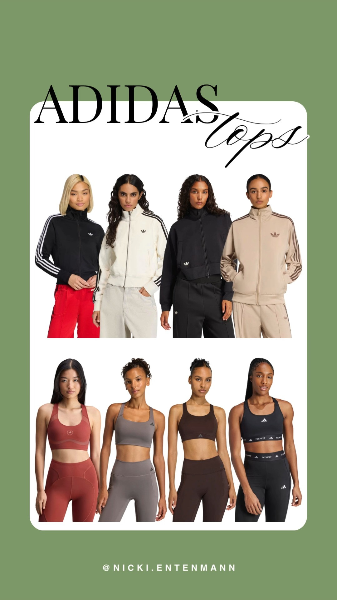 Adidas tops range from sleek zip‑up jackets to bold sports bras and cropped styles, giving you versatile pieces that shift easily between training and streetwear looks. #Adidas #tops #jackets #sportsbras #style #fashionfinds #shopping #trend #womenswear #ootd #athleisure #streetstyle 

 #LTKootd #LTKfitnessgoals #LTKActive