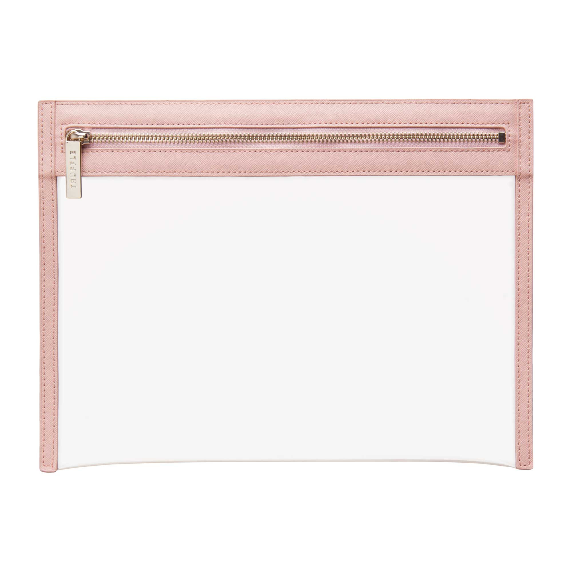 Clarity Clutch Large - Large Clutch | Large Flat Makeup Bag | Truffle | TRUFFLE