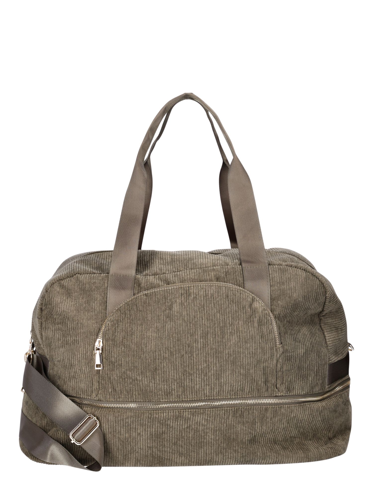 No Boundaries Women's Dome Weekender Bag, Olive Corduroy | Walmart (US)