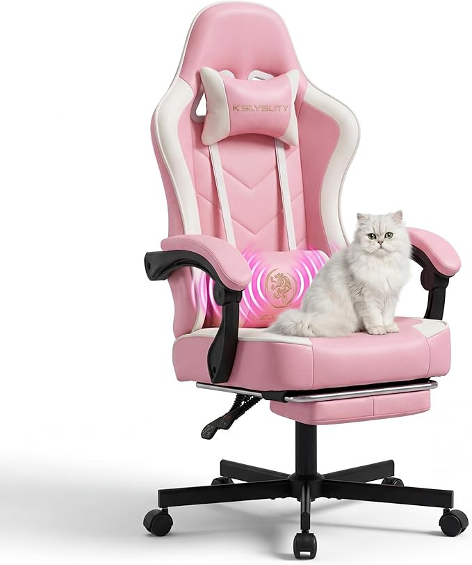 Desk Computer Gaming Chair - High Back Ergonomic Office Chair with Footrest and Lumbar Support, S... | Amazon (US)