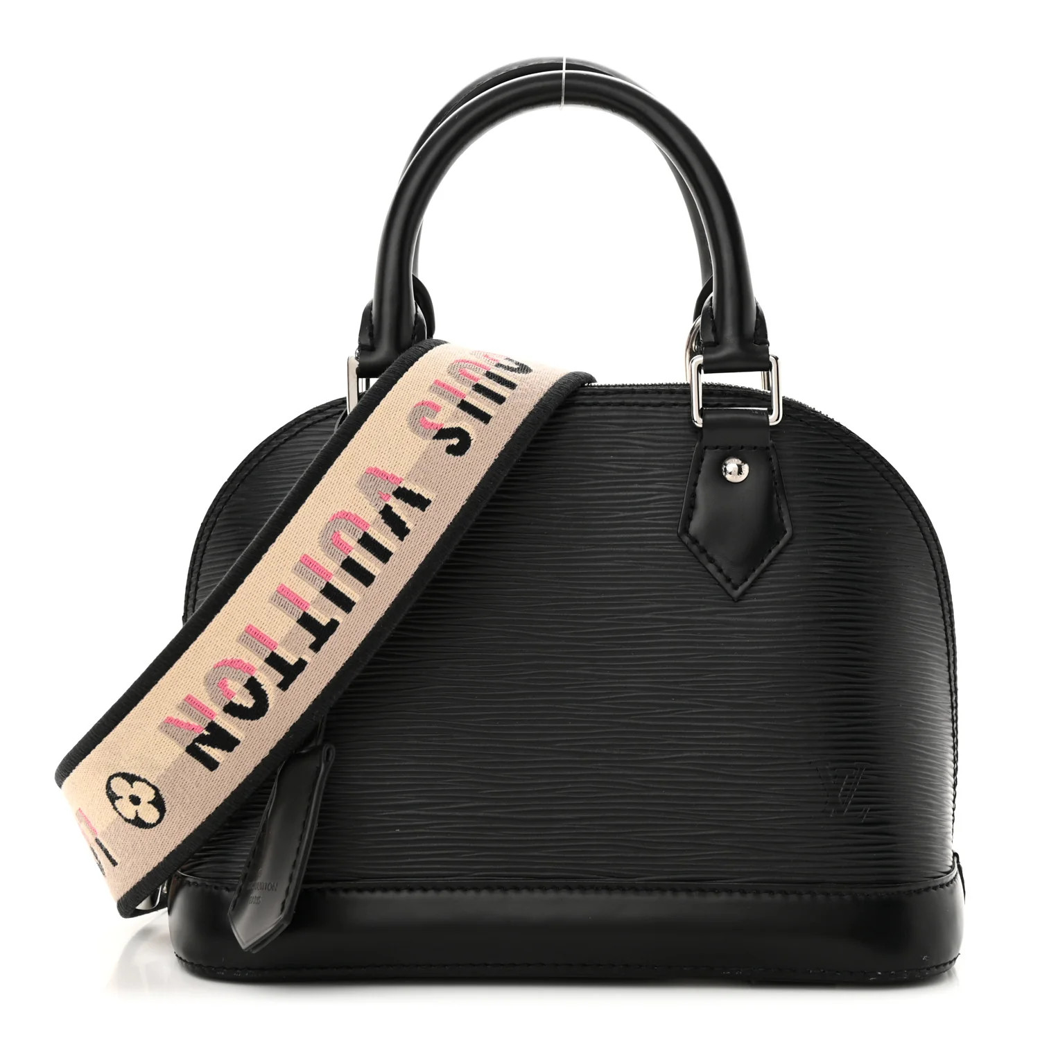 Epi Jacquard Alma BB Black | FASHIONPHILE (US)