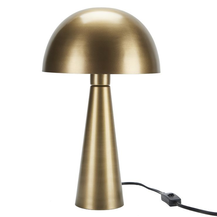 17" Modern Iron Mushroom Metal Table Lamp - Nourison | Target