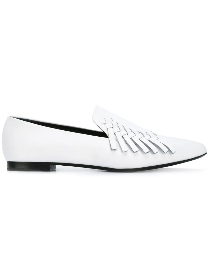 Proenza Schouler - woven loafers - women - Leather - 36, White, Leather | FarFetch US