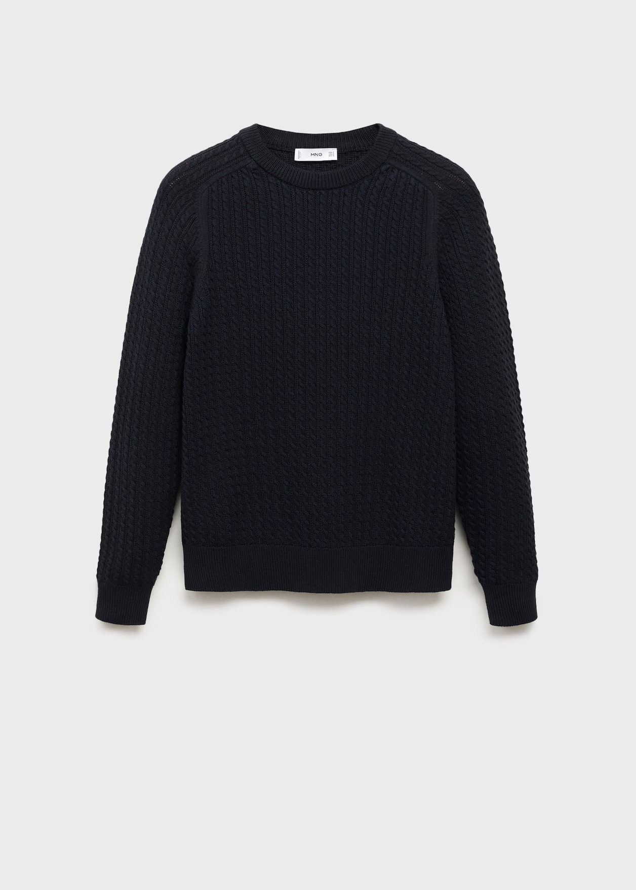 100% cotton braided sweater - Men | MANGO USA | Mango (US/MX/AU)