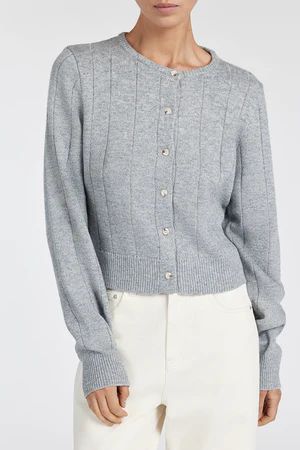 LEVI SILVER MARLE KNIT CARDIGAN | DISSH