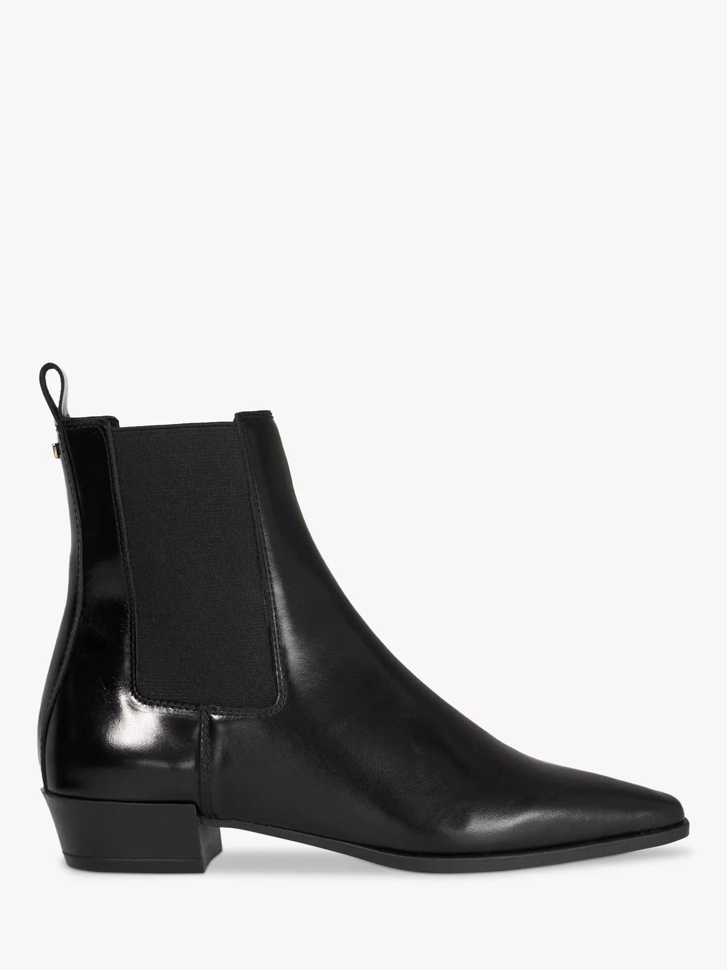 Parkas Leather Ankle Boots, Black | John Lewis (UK)