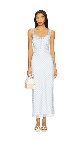 MORE TO COME Brylie Maxi Dress in Blue. - size XS | Revolve Clothing (Global)