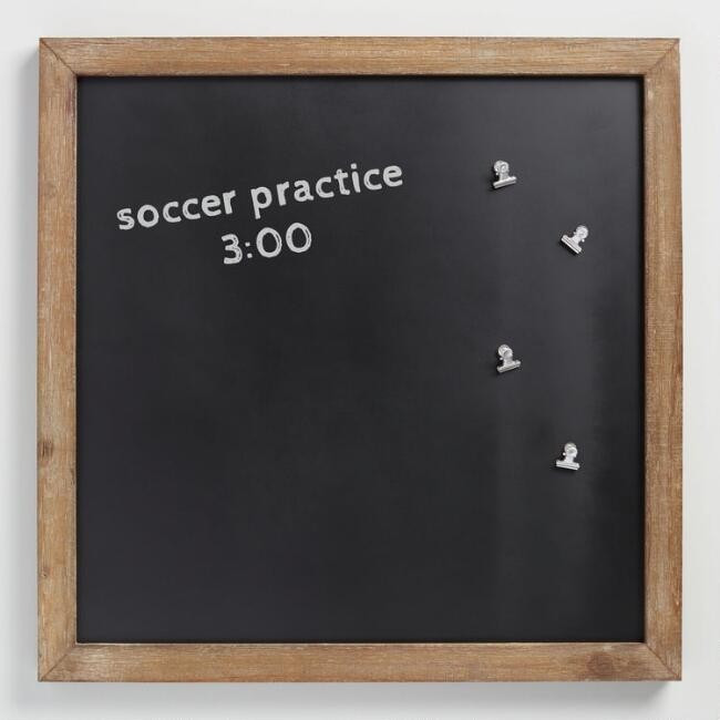 Magnetic Chalkboard with Wood Frame | World Market