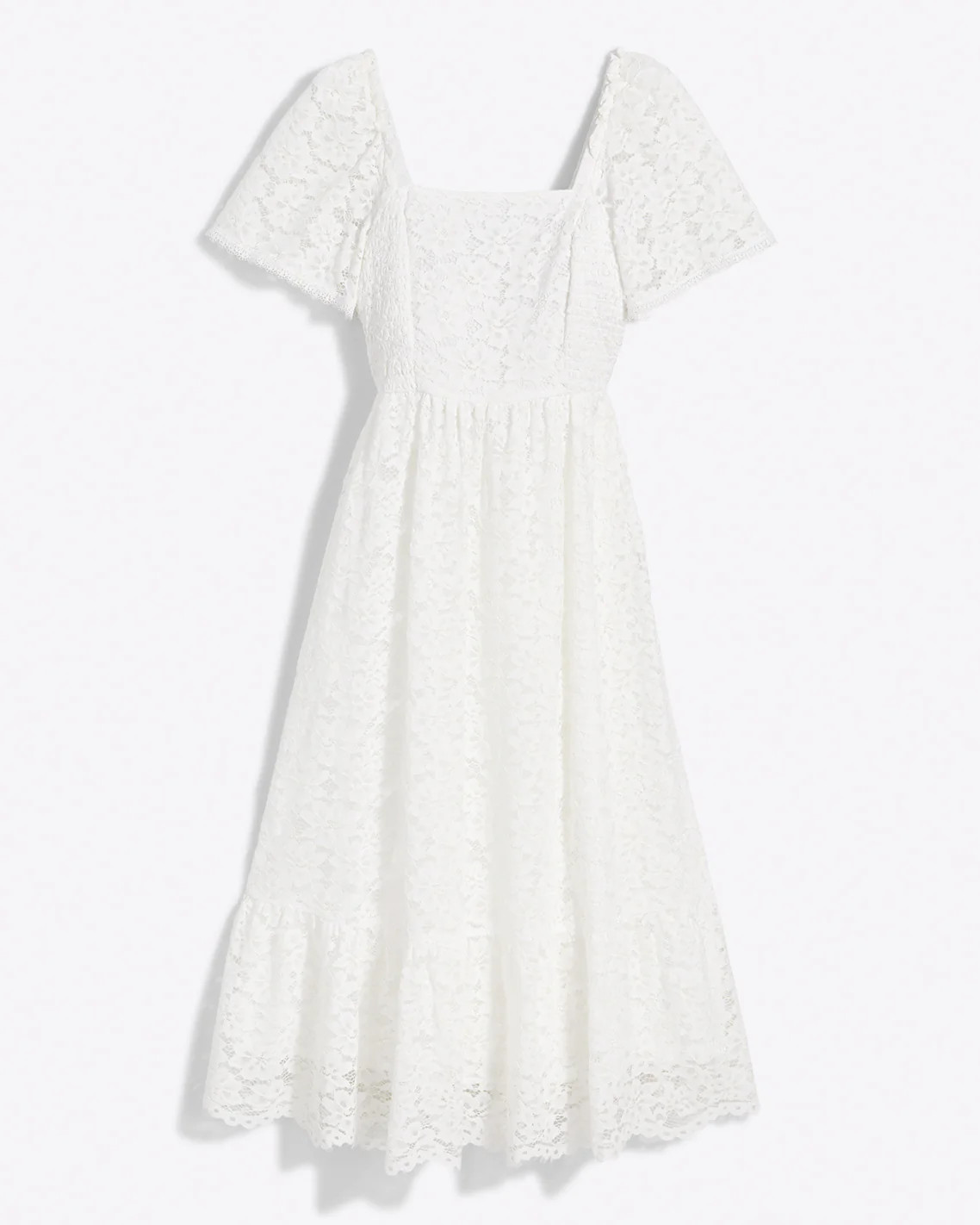 Short Sleeve Carrie Midi Dress in Lace | Draper James (US)