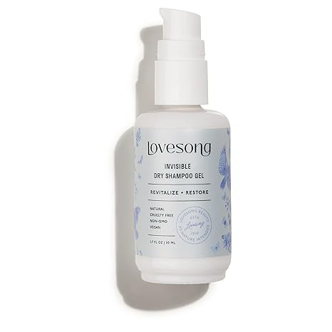 Lovesong Beauty Invisible Dry Shampoo Gel. Natural, Vegan, Cruelty-Free. (1.7 FL OZ) | Amazon (US)