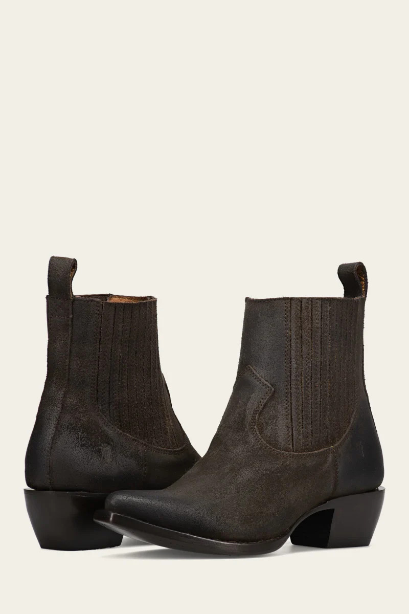 Women's Chocolate Sacha Chelsea Booties | The Frye Company | FRYE