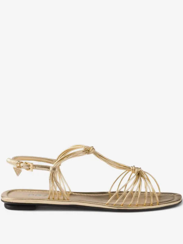 leather flat sandals | Farfetch Global