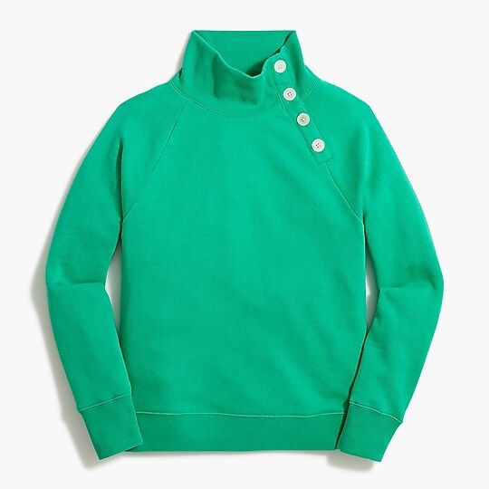 Wide button-collar pullover sweatshirt in cloudspun fleeceItem AC689 
 Reviews
 
 
 
 
 
361 Revi... | J.Crew Factory