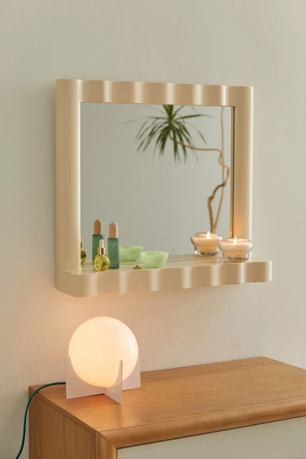 Ebba Wall Mirror Shelf | Urban Outfitters (US and RoW)