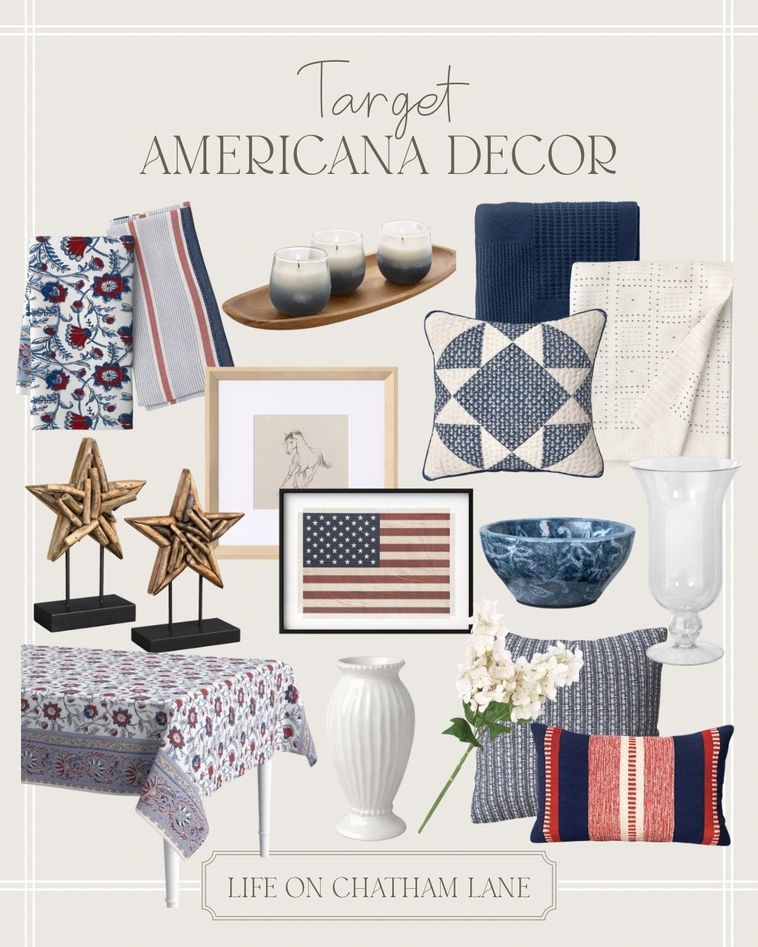 Target Americana summer decor!  Love all the red, white, and blue finds!

@Target

#LTKHome #LTKSeasonal