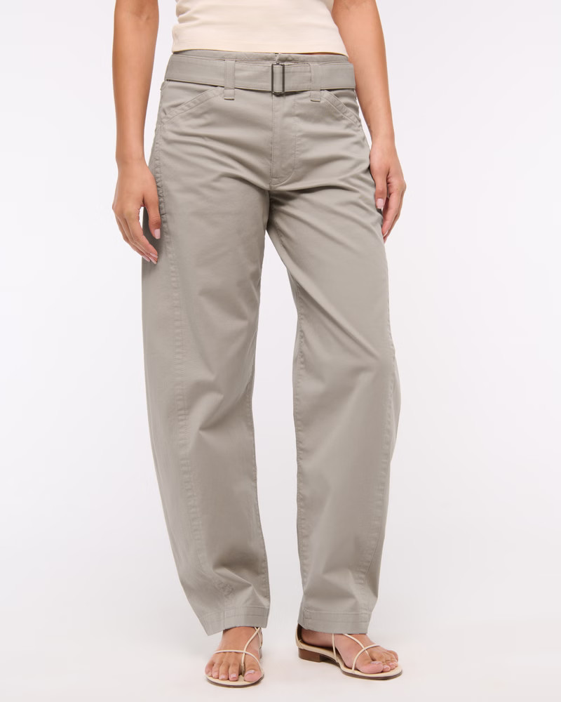 Belted Barrel Pant | Abercrombie & Fitch (US)