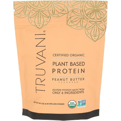 Truvani - Protein Powder - Organic - Peanut Butter - Plant Based - 1 Each - 23.1 oz | Target
