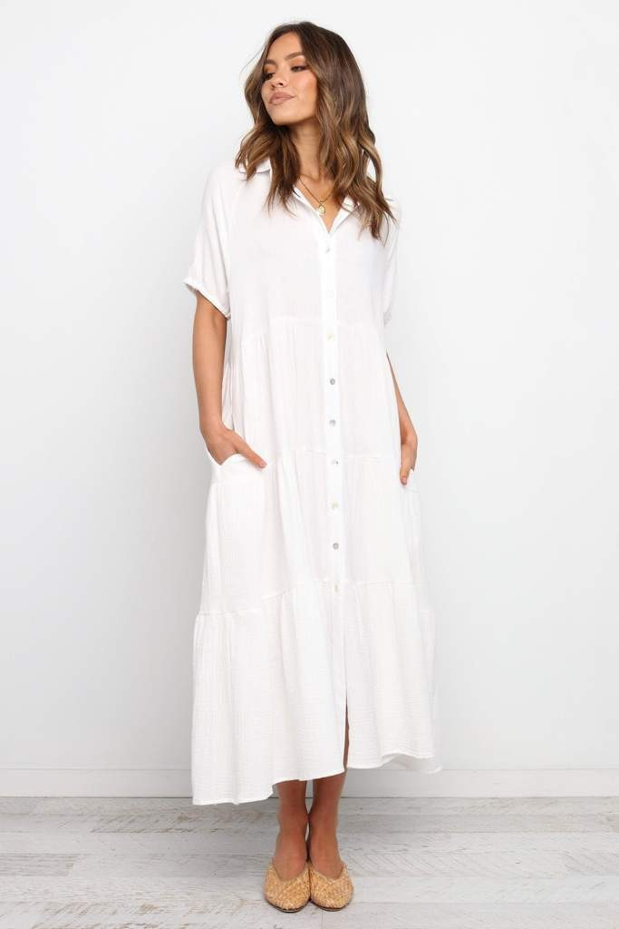 Wabash Dress - White | Petal & Pup (US)