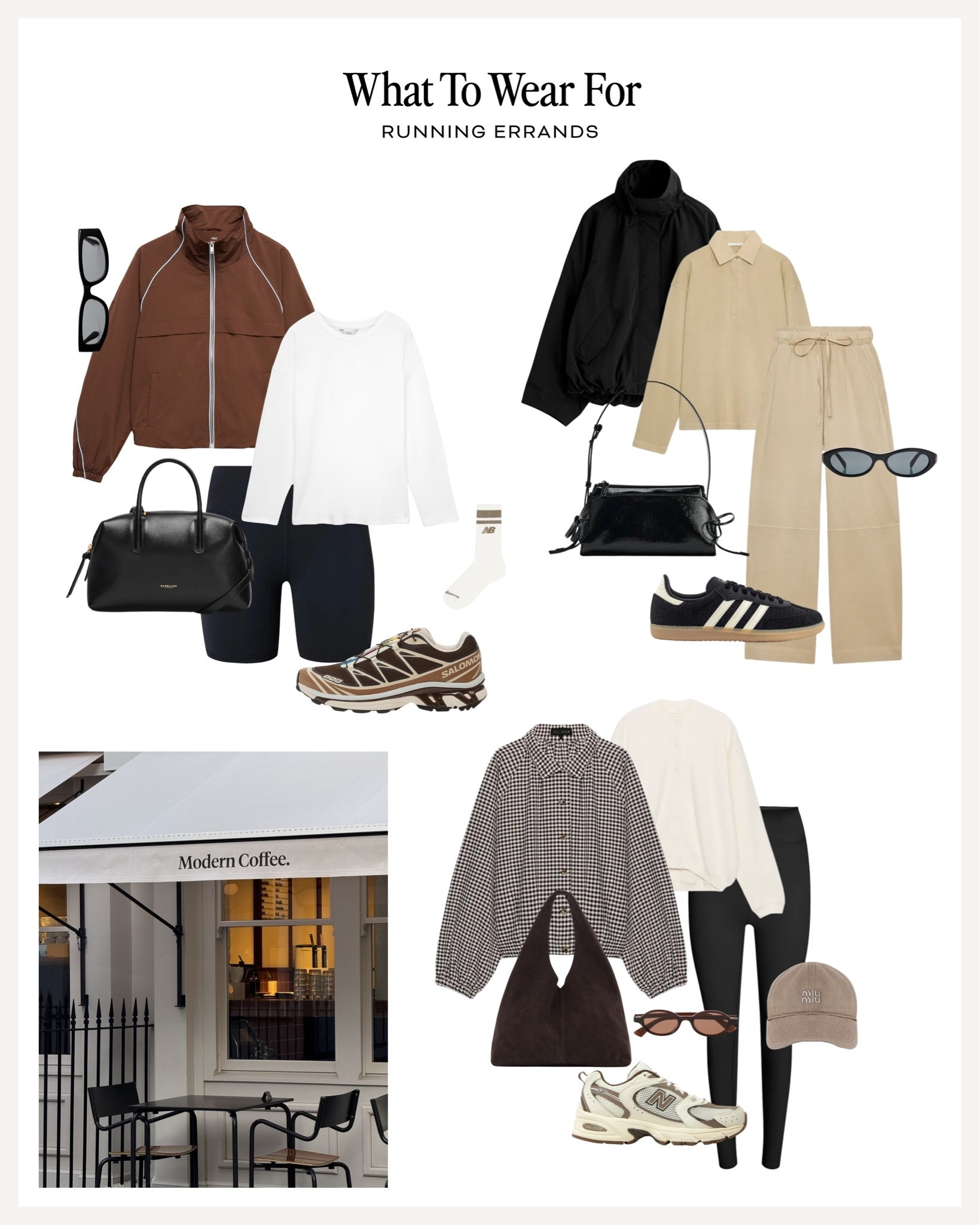 Running errands 👟 

Autumn athleisure, easy outfits, bomber jackets, leggings, cycling shorts, sporty chic, trainers, adidas, new balance, Solomon

#LTKautumn #LTKuk