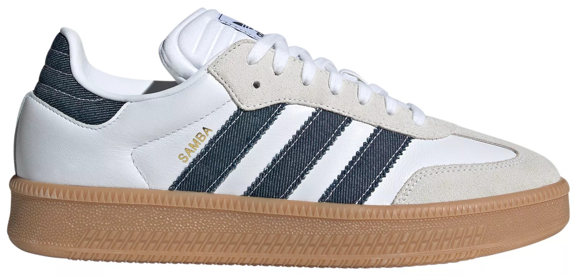 adidas Samba XLG Shoes, Men's, M9/W10, White/Night Indigo | DICK'S Sporting Goods