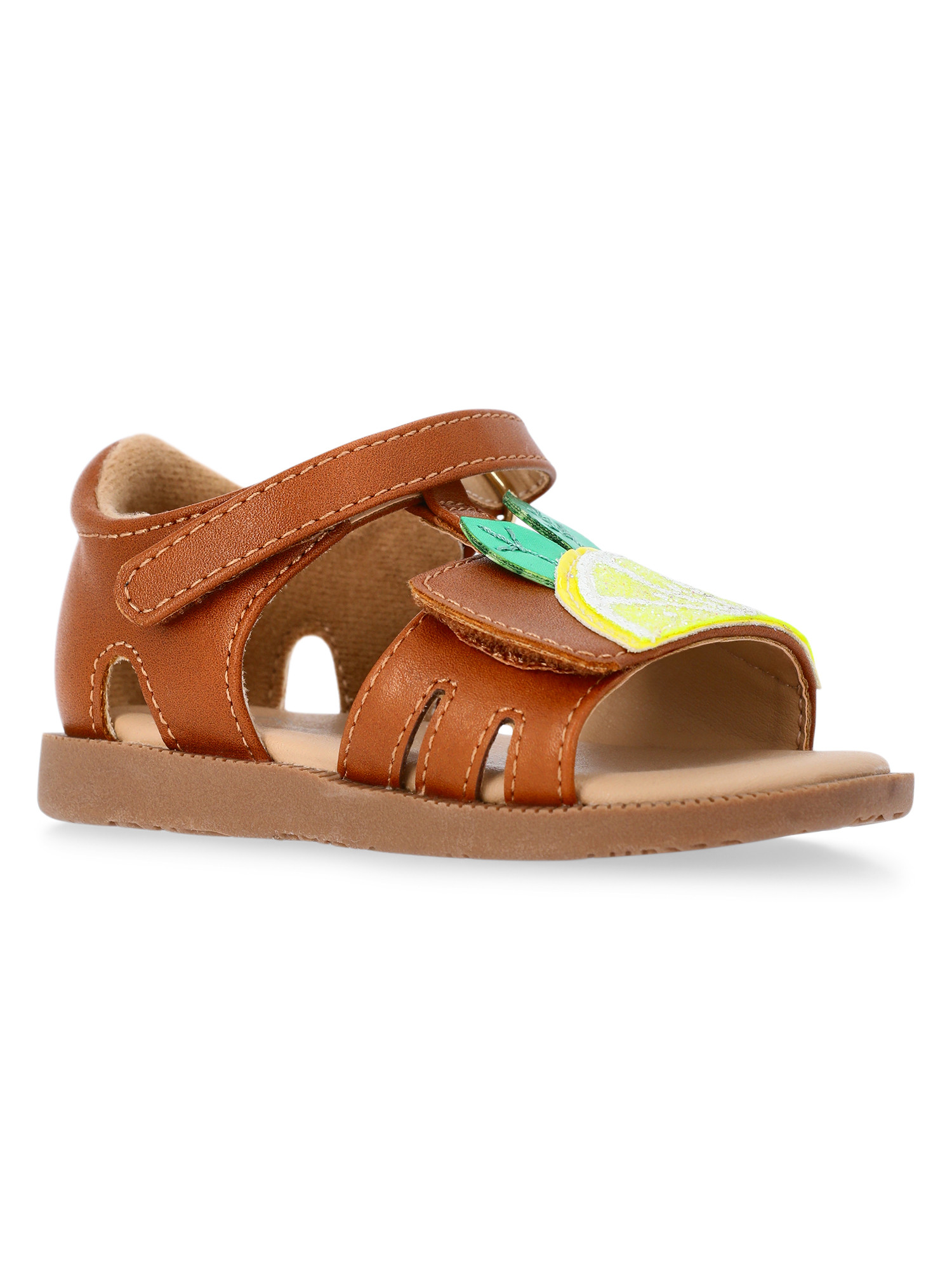 Wonder Nation Baby and Toddler Girls Fruit Sandals | Walmart (US)