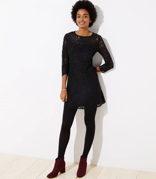 Cutout Back Lace Dress | LOFT | LOFT