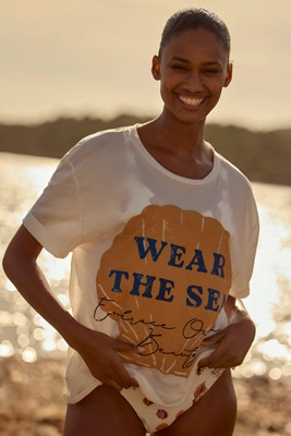 Malai x Anthropologie We Are The Sea Tee | Anthropologie (US)