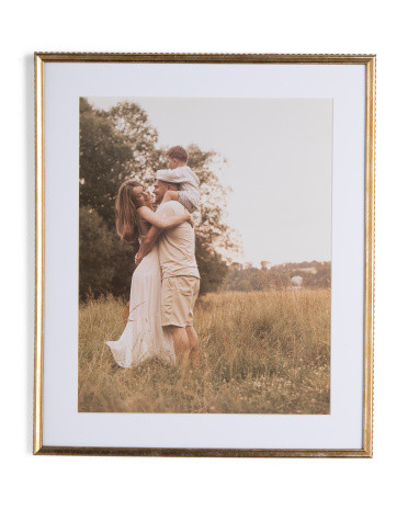 20x24 Matted To 16x20 Beaded Metallic Wall Portrait Frame | TJ Maxx